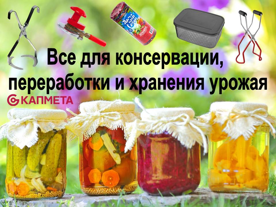 Все для консервации, переработки и хранения урожая